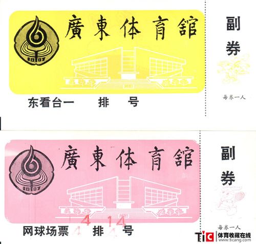 全运会门票1987-2