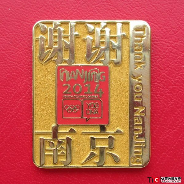 bdd2014南京青奥会谢谢南京徽章6122
