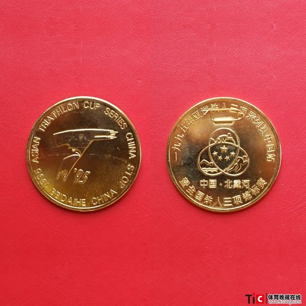 ccg1995年亚洲铁人三项系类赛中国站徽章（1枚）3367